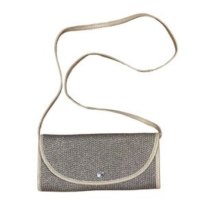 ⭐️👜 ✨Eric Javits New York Metallic Woven Crossbody Clutch✨ Original Price: $335